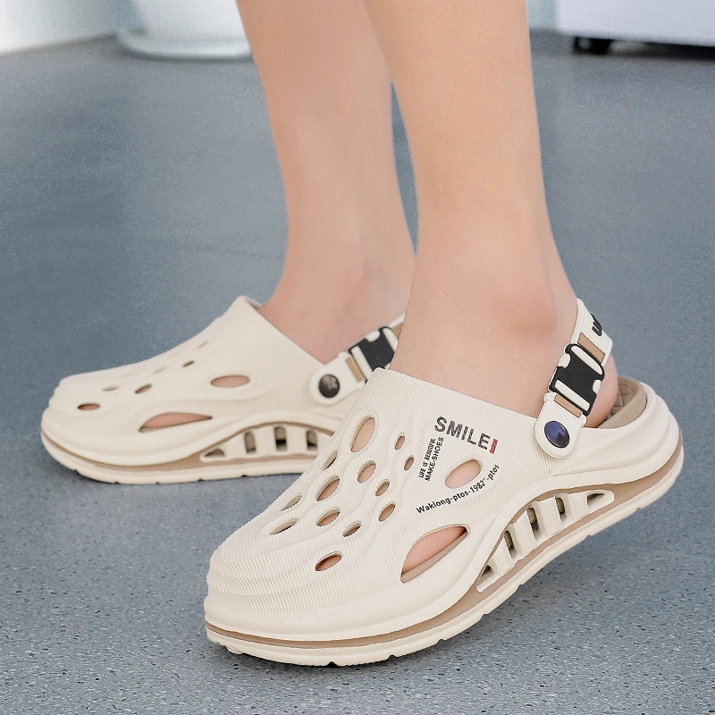 Summer Men's Beach Clogs Outdoor Sandals Comfortable Slippers EVA Slides For Men Casual Garden Shoes Male Women Beach Slippers thumbnail 6