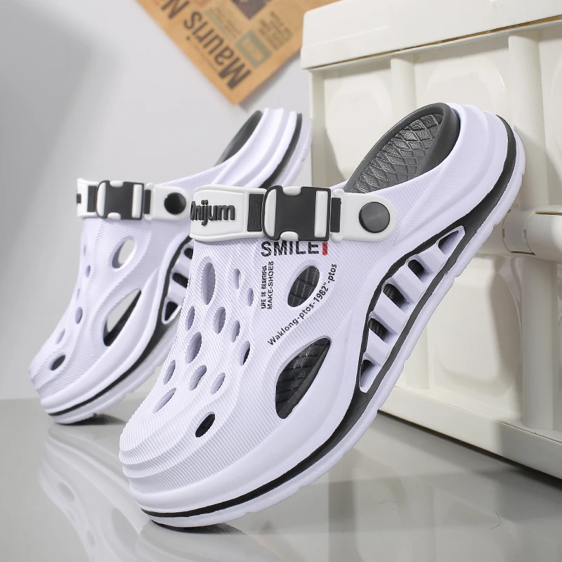 Summer Men's Beach Clogs Outdoor Sandals Comfortable Slippers EVA Slides For Men Casual Garden Shoes Male Women Beach Slippers thumbnail 3