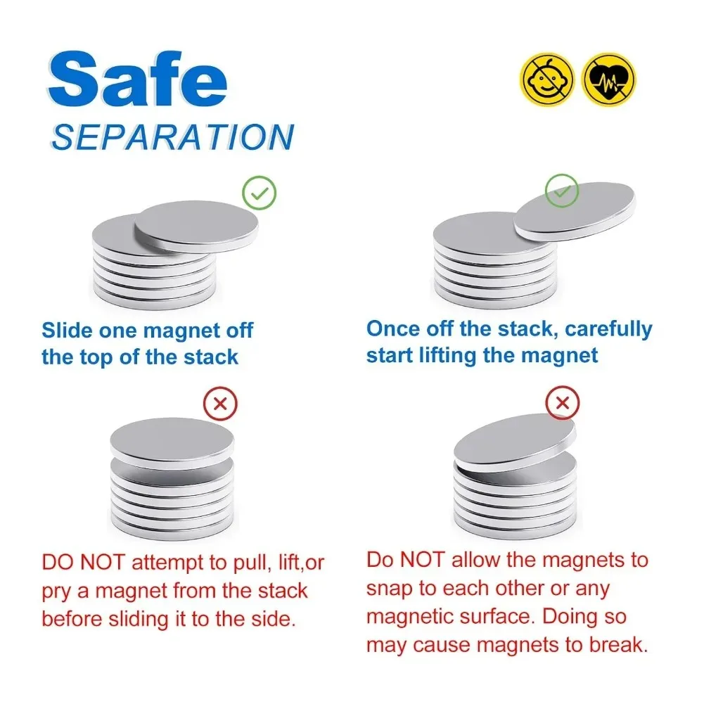 MAGFIX Super Strong Round Neodymium Disc Magnets Strong Permanent Circular Magnet Multi Size for DIY Industrial Craft Magnetic thumbnail 5