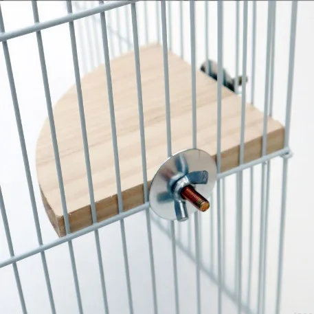 Bird Platform Stand Rack Fan-shaped Perch for Parrot Parakeet Hamster Cage Resting Jumping Platform Toy Bird Cage Accessories thumbnail 2