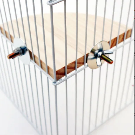 Bird Platform Stand Rack Fan-shaped Perch for Parrot Parakeet Hamster Cage Resting Jumping Platform Toy Bird Cage Accessories thumbnail 5