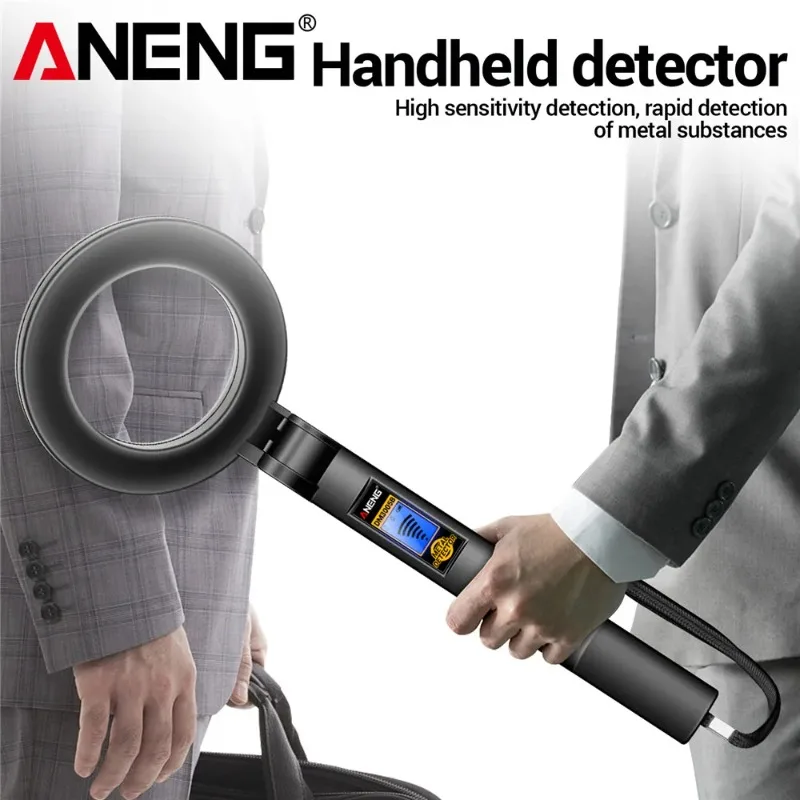 ANENG DM3005B Handheld Metal Detector Rapid Detection Sensing Buzzer Vibration Alarm Blue Backlit Screen LED Foldable Test Tools thumbnail 4