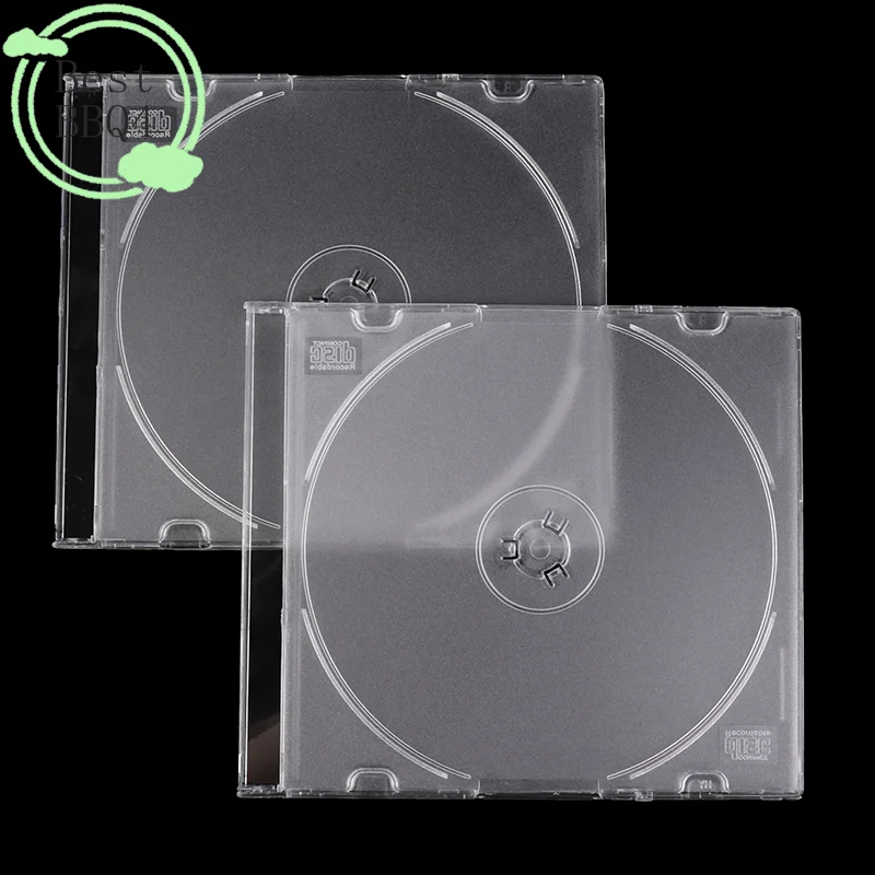 (BBQ4)CD Storage Case Transparent Stand Acrylic Holders For CDs DVD Storage Holder Transparent thumbnail 2
