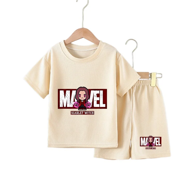 Summer 2-Piece Set Kids Clothes Boys & Girls Teenage Boy Printed Tracksuit Casual Outfit with Top And Shorts for Children thumbnail 6
