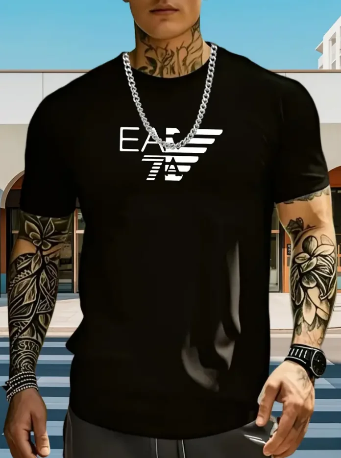 new style Fashionable Bestseller - Loose-Fitting Round-Neck Summer Cotton T-Shirt for Men and Women, Stylish and Breathable Top thumbnail 6