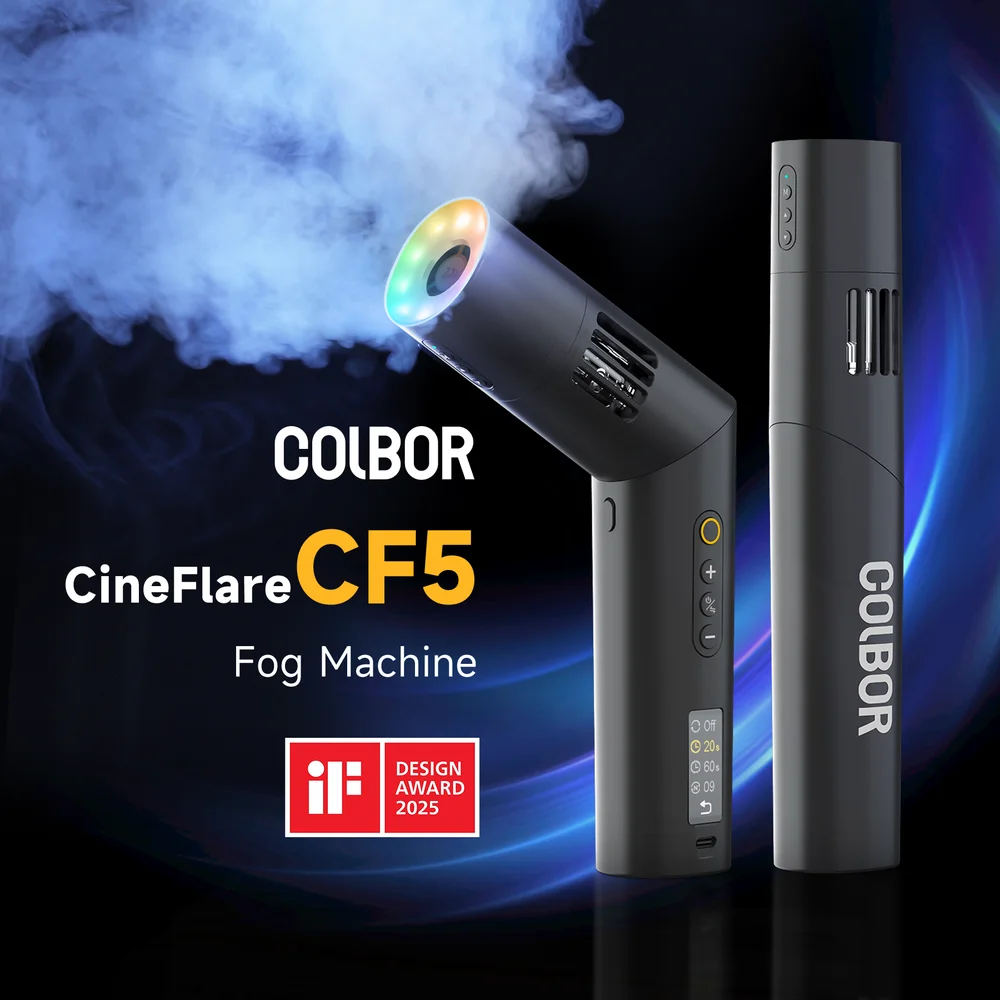 Colbor CF-5 CF5 Smoke Machine Handheld Portable Fog Machine with RGB Full Color Light for Stage Video Vlog Effects Photography thumbnail 4