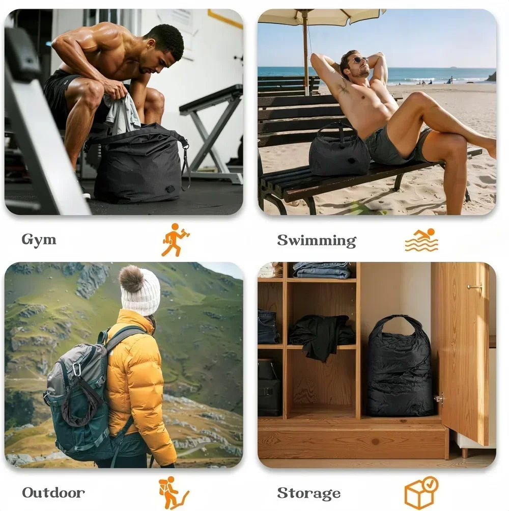 Hand Roll Compression Storage Bag Travel Luggage cubes Vacuum Bags 50% Space Save Reusable Clothes organizer Sealed Packing Bag thumbnail 6