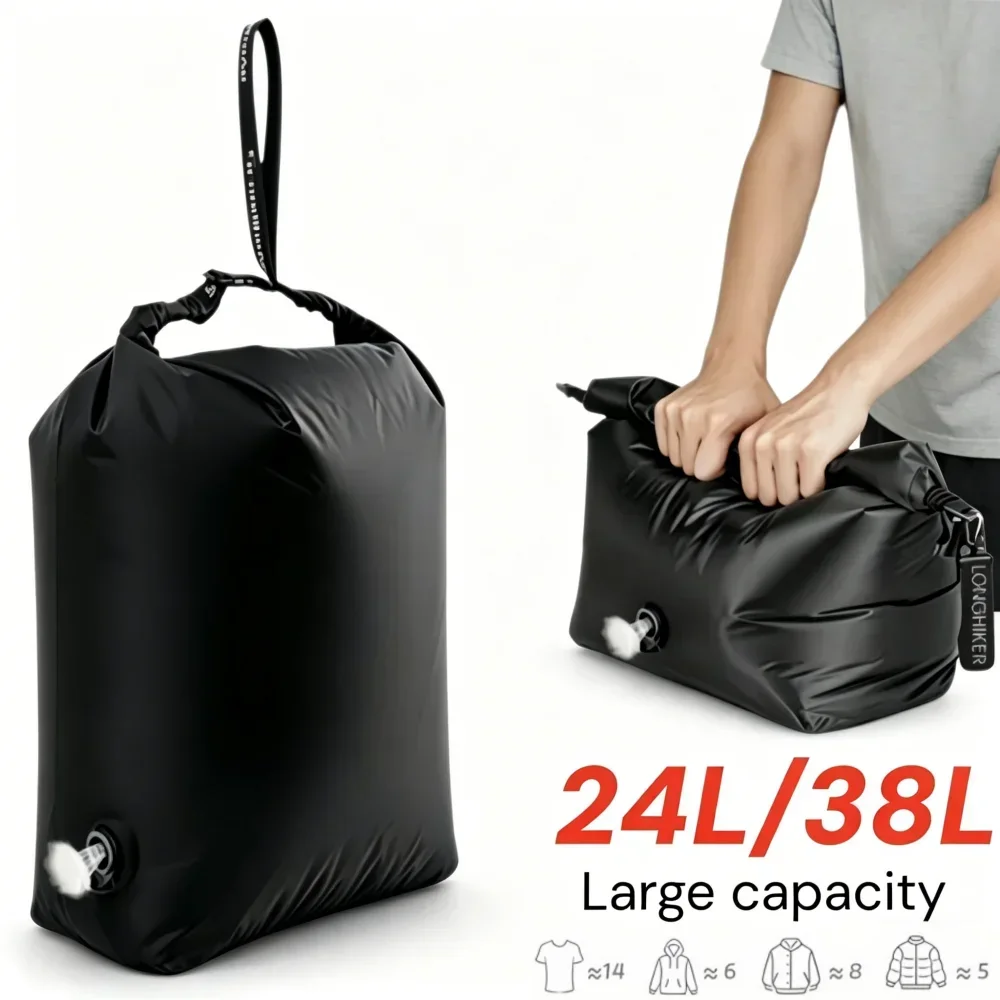 Hand Roll Compression Storage Bag Travel Luggage cubes Vacuum Bags 50% Space Save Reusable Clothes organizer Sealed Packing Bag