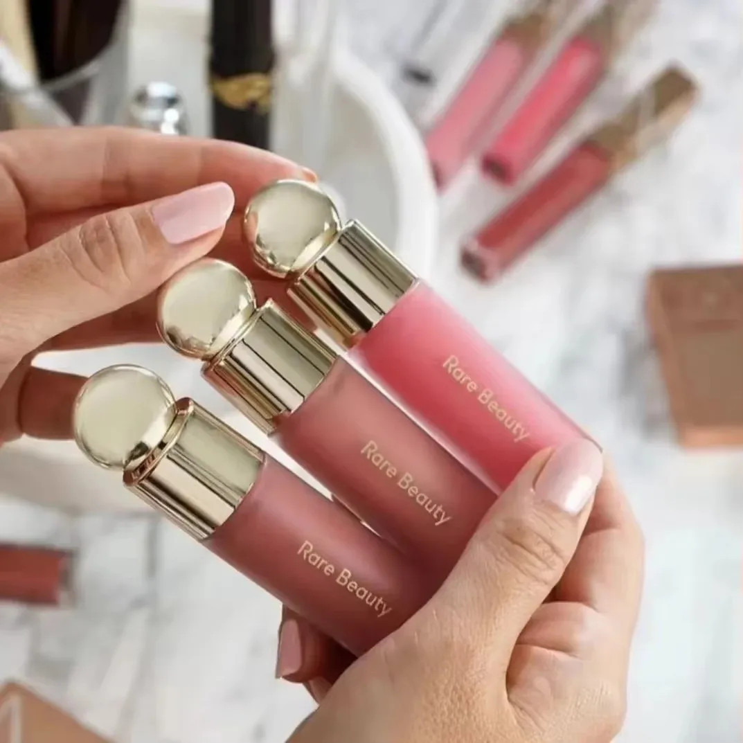 Rare Beauty Liquid Blush Highlighter Contour High Glossy Finish Luminizer Makeup Gel Face Body Brighten Glitter Natural Contour thumbnail 5
