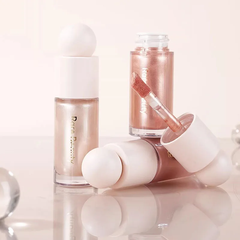 Rare Beauty Liquid Blush Highlighter Contour High Glossy Finish Luminizer Makeup Gel Face Body Brighten Glitter Natural Contour