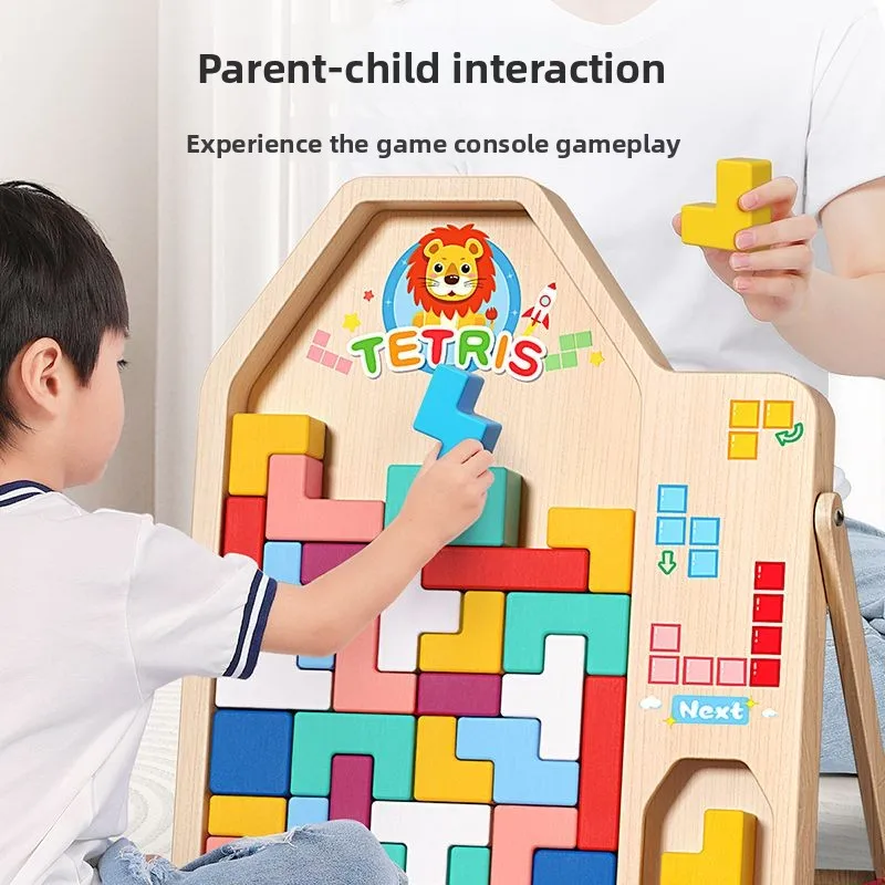 Tetris Building Blocks Parent-child 3 To 6 Years Old To Develop Brain Thinking Training Children Early Education Puzzle Puzzle thumbnail 3