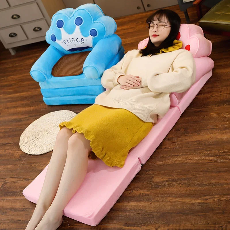 Sofas Children Sofa Cute Cartoon Lazy Folding Small Sofa Bed Girl Princess Baby Toddler Dual-purpose Child Seat  Sofas Princess thumbnail 6