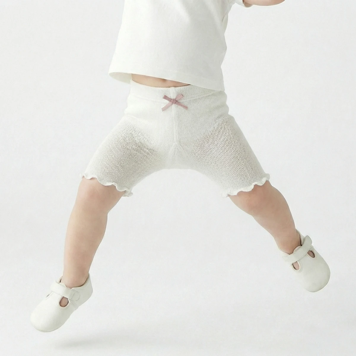 3 PCS  kids tights Baby shorts, baby girl leggings, thin style for summer, lightweight and comfortable, simple and versatile. thumbnail 4