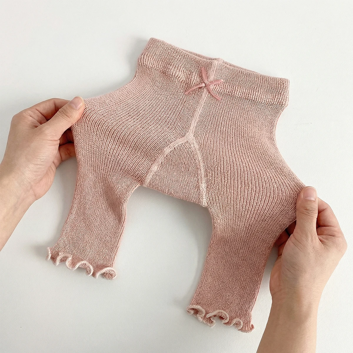 3 PCS  kids tights Baby shorts, baby girl leggings, thin style for summer, lightweight and comfortable, simple and versatile. thumbnail 3