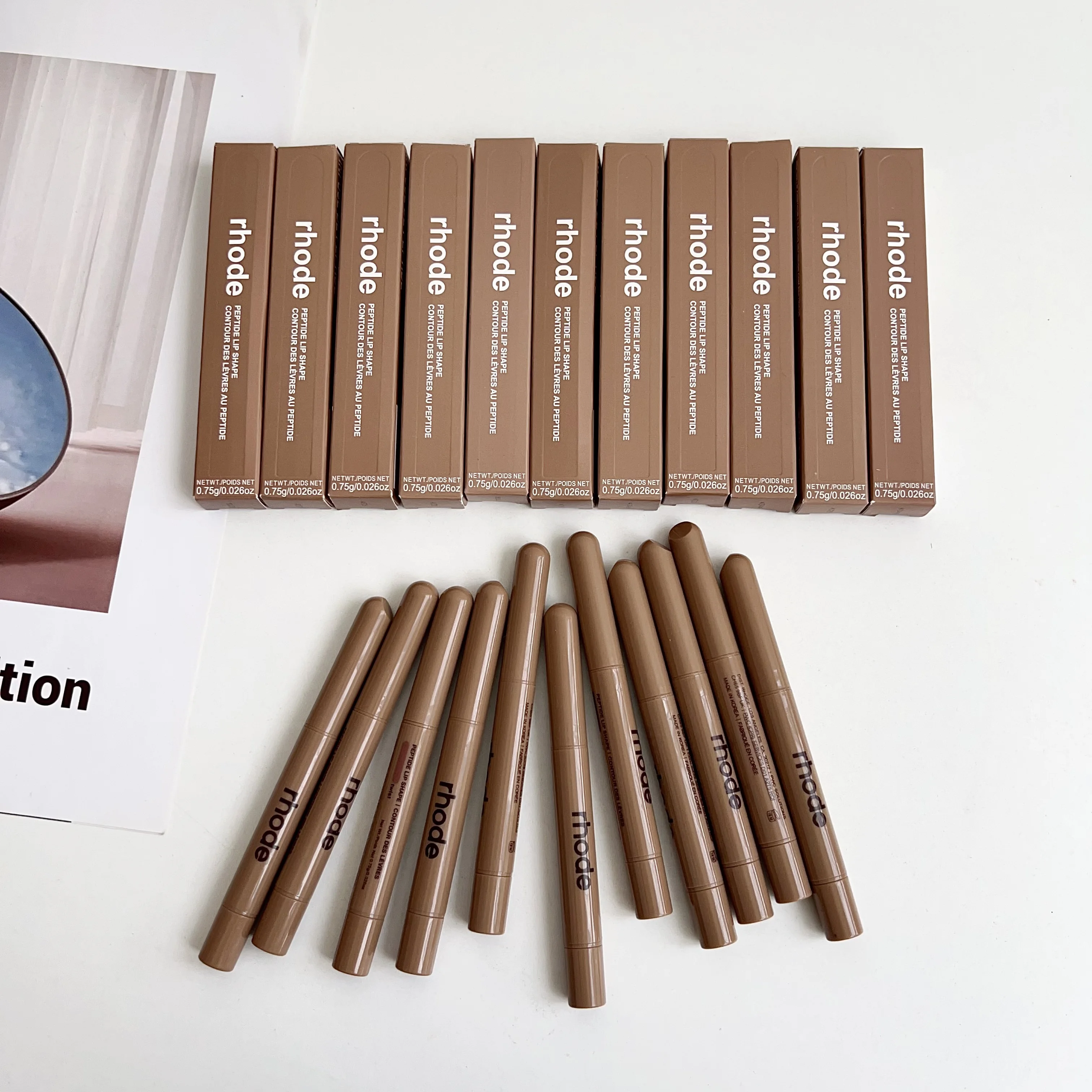 Brand Skin Peptide Lip Shape Pen Lip Liner Long Lasting Lip Tint Pencil Pen Makeup Lipstick Powder Blusher Gloss Rouge Makeup thumbnail 6
