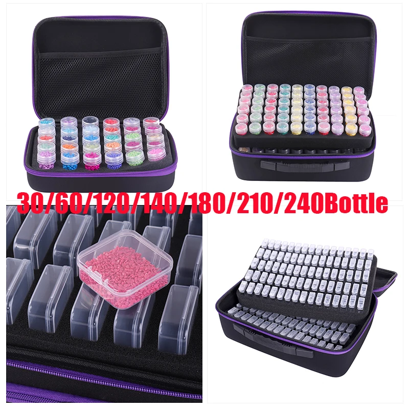 180/210/240/81/60/30/70/27/54 Bottle Diamond Painting Tool Set Storage Bag Tool Box Hand Luggage Tool Set 30 Tools