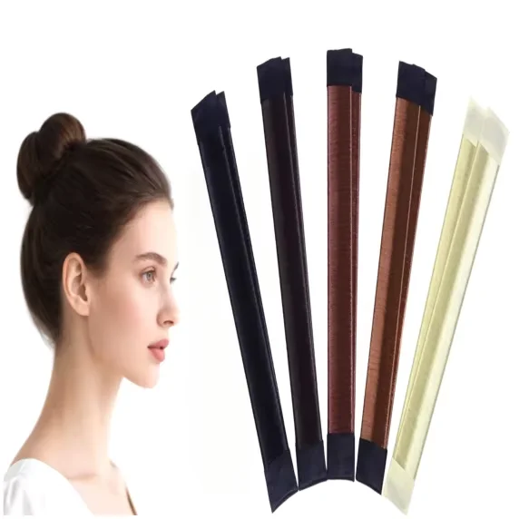 2 Pcs Hair Accessories Synthetic Wig Donuts with 1 Pc Hair Comb Head Band French Twist Magic DIY Tool for Women Girl thumbnail 3