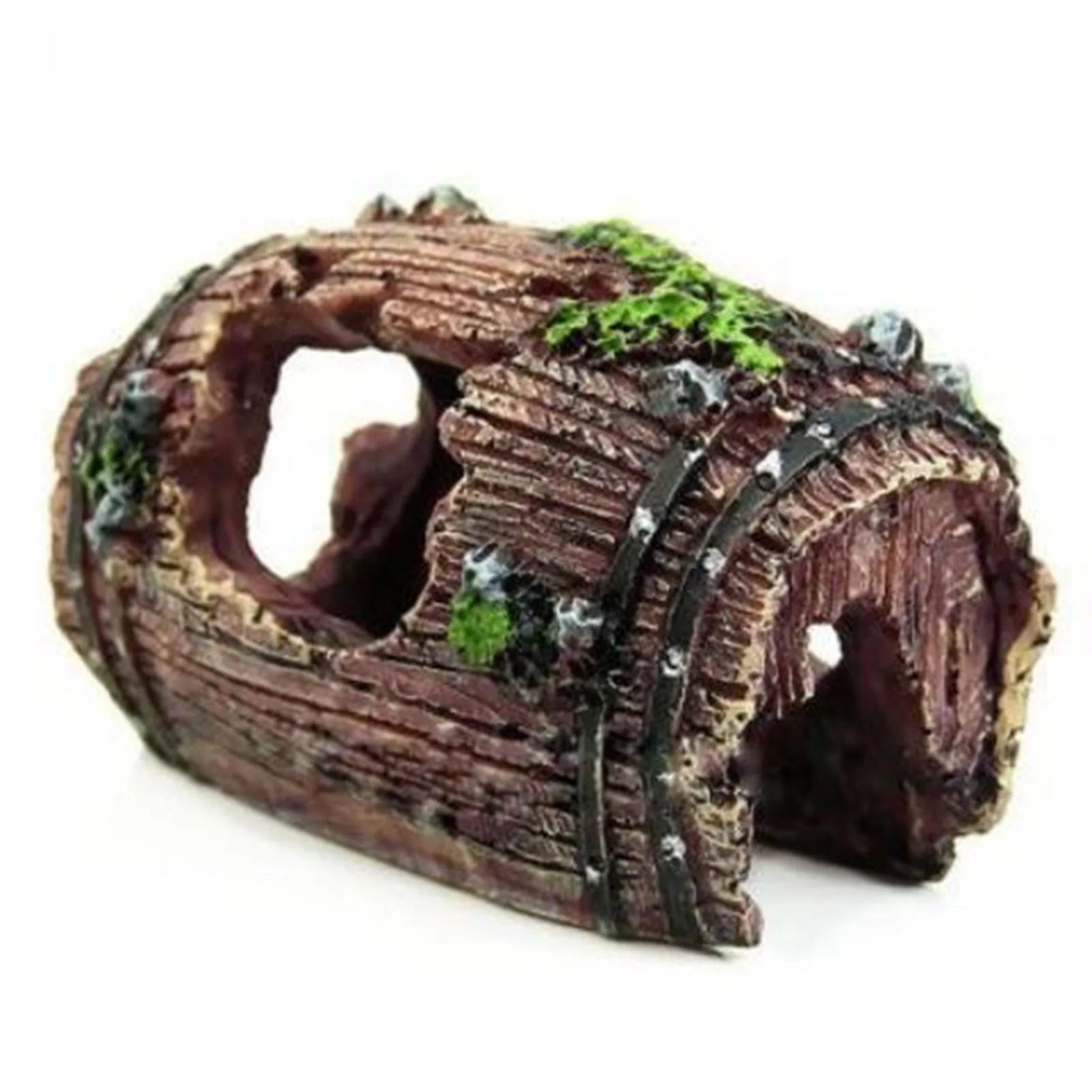 Aquarium Ornament Hollow Hole Log Tree Tunnel Cave Fish Tank Landscaping Decoration Aquatic Pet Accessories thumbnail 5
