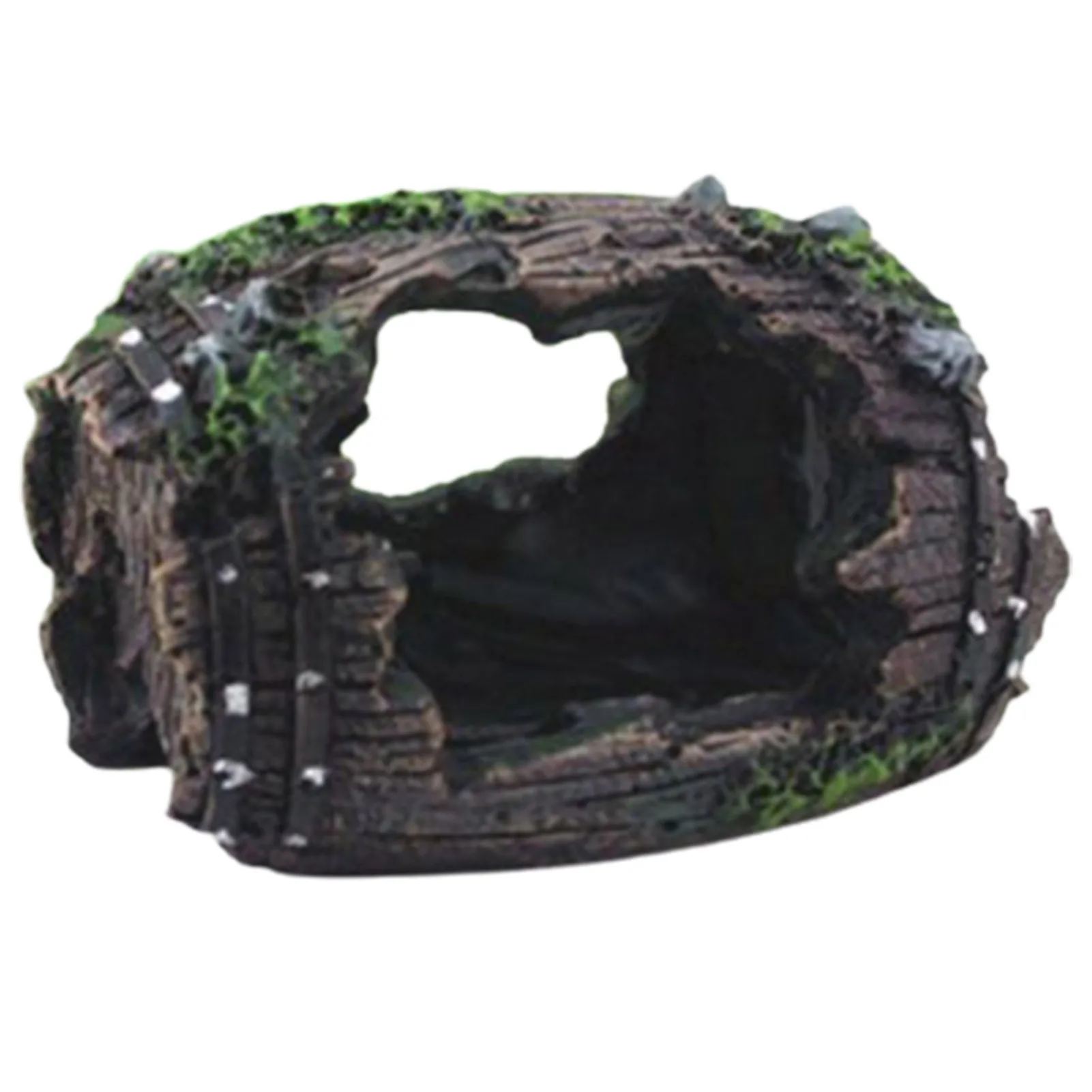 Aquarium Ornament Hollow Hole Log Tree Tunnel Cave Fish Tank Landscaping Decoration Aquatic Pet Accessories thumbnail 4