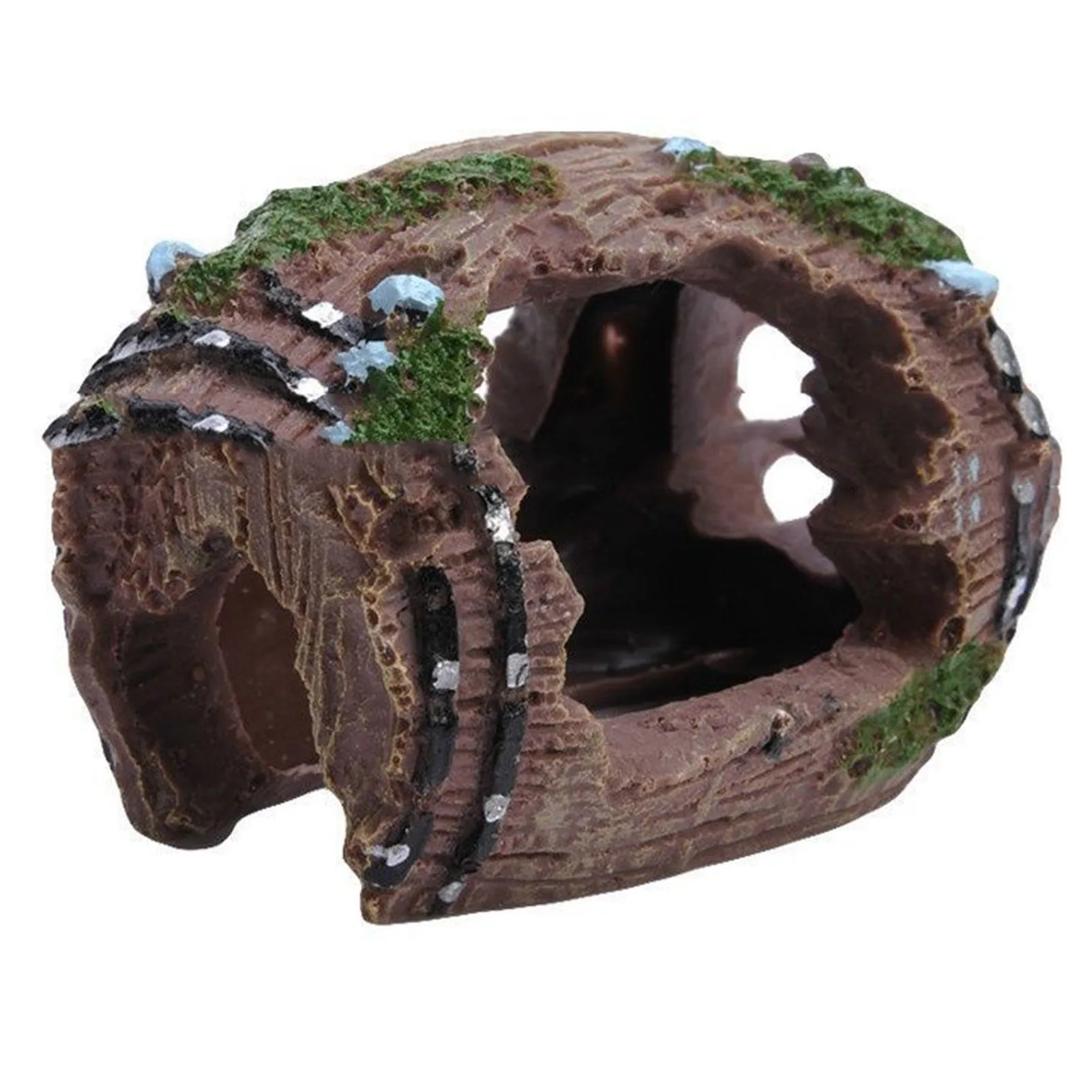 Aquarium Ornament Hollow Hole Log Tree Tunnel Cave Fish Tank Landscaping Decoration Aquatic Pet Accessories thumbnail 3