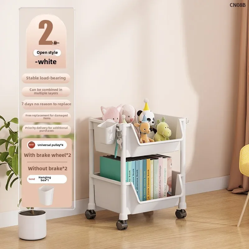 2026 Space-saving Bookcase Shelves Metal Cabinets Magazine Rack Ladder Shelf Furniture for Room Asy To Install Magazine Bookcase thumbnail 5
