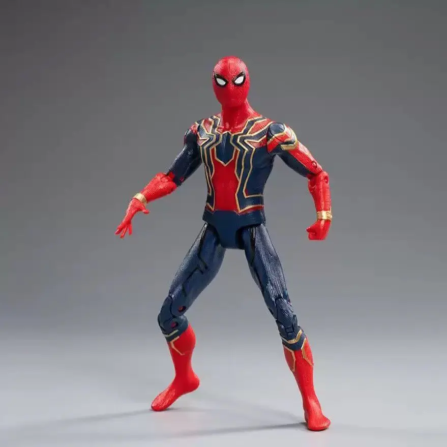 17 Cm Children Toys Marvel Anime Figures Spiderman Hulk Action Figure Iron Man Cartoon Kids Toy Christmas Gift Glow Doll Hobbies thumbnail 6
