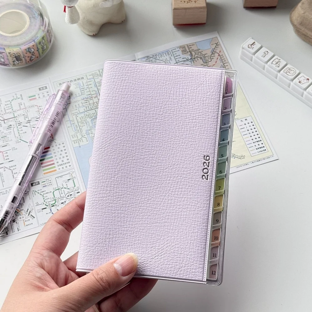Calendar Notebook Diary  Planner With Rainbow Index Cortical Schedule Handbook High Value Monthly Weekly Plan Work Notes thumbnail 6