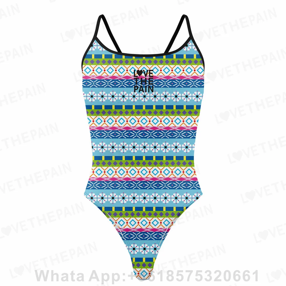Women Swimsuit Pro Team Training Sexy One-piece Comfortable Suit Swimwear Functional Training Swimsuit Open Water Swimminggown thumbnail 4