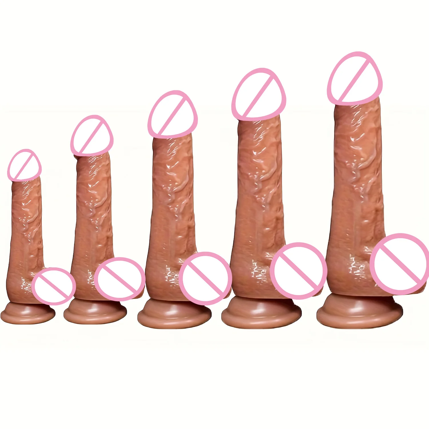 Realistic Dildo Soft Silicone Anal Butt Plug Vaginal G-spot  Masturbator Penis Suction Cup Big Dick Lesbian Sex Toys for Women18 thumbnail 2