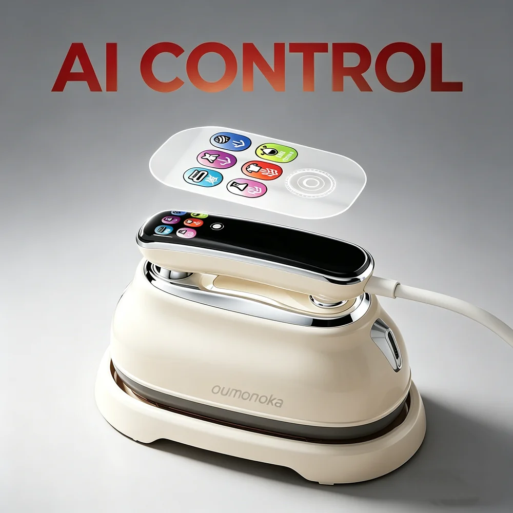AI Control Handheld Garment Steamer Home Electric Steam Cleaner Portable Foldable Mite Removal Travel Flat Ironing Machine
