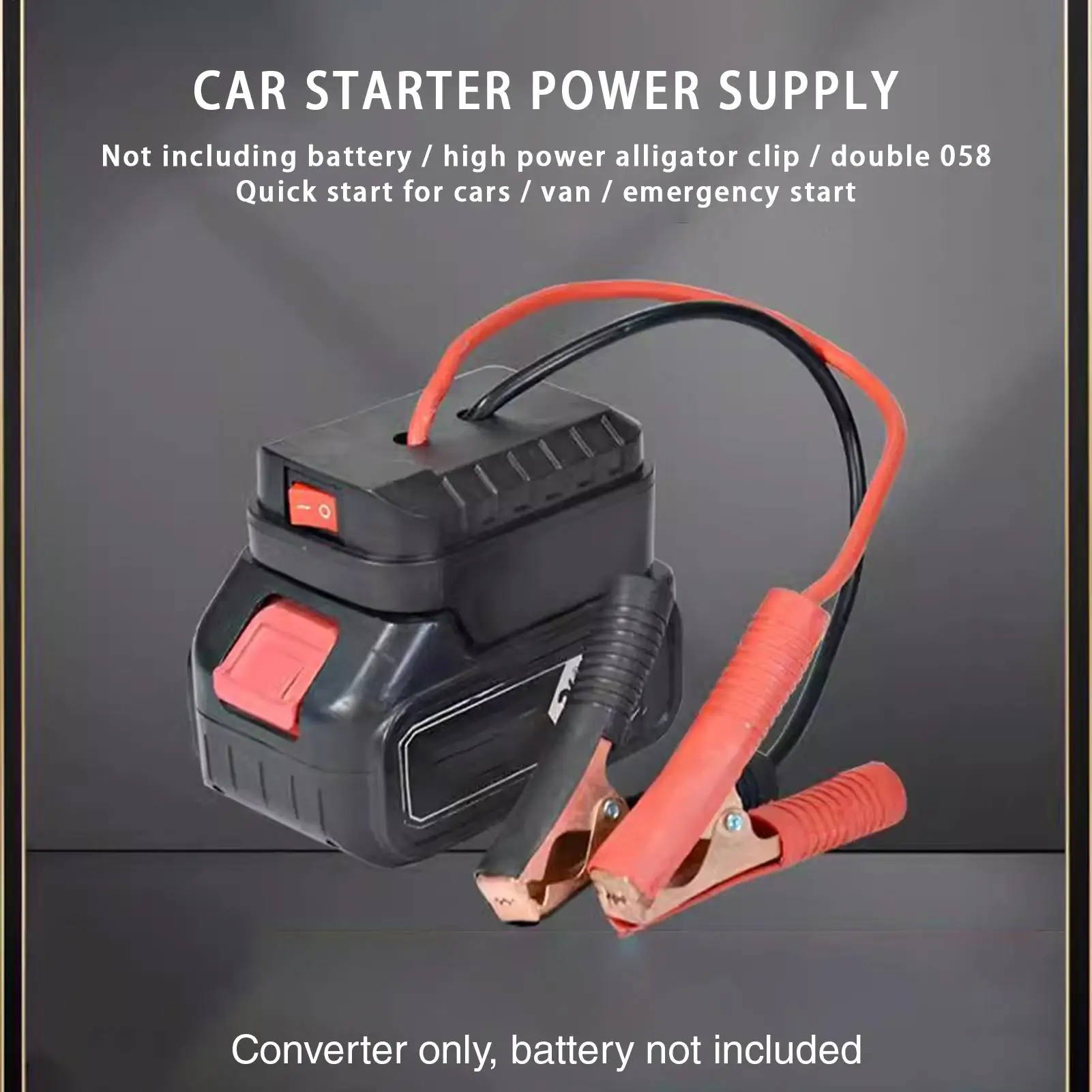 Electric Jump Starter Portable Jumper Box Battery Lithium converter Quick Charging emergency Automotive Booster Battery converte thumbnail 2