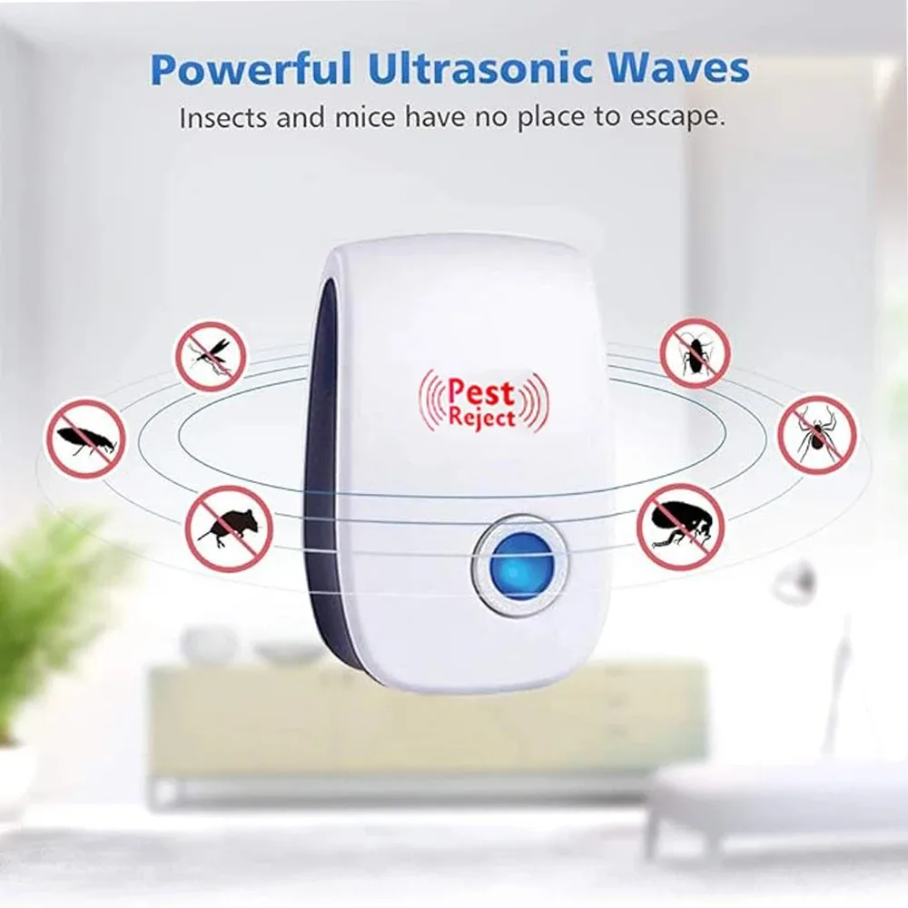 Plug-In Ultrasonic Pest Repeller,Electronic Insect Control,Mosquito Repellent For Home,Repels Mice Ants Spiders Cockroaches thumbnail 4