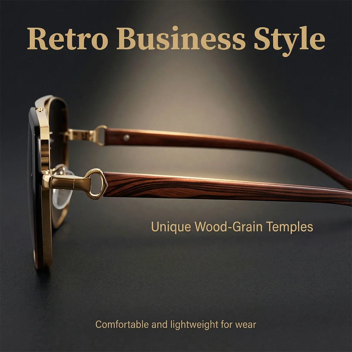 UV400 Protection Square Sunglasses Women Trendy Beach Vacation Brand Design Wooden Vintage Retro Sunglass Men Fashion Glasses thumbnail 6