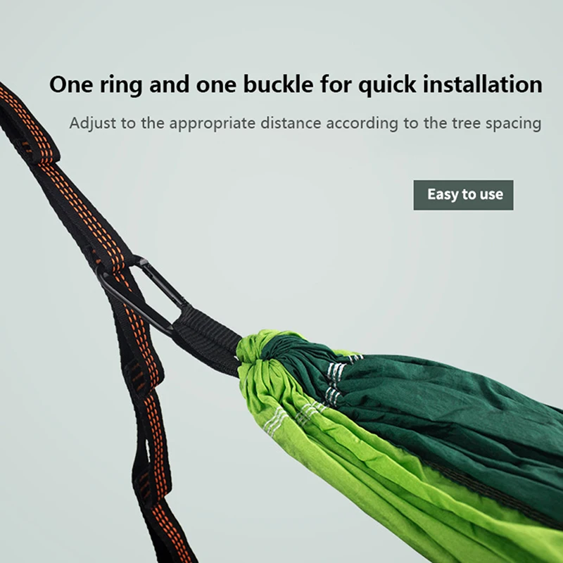 NEW 2PCS Hammock Straps Extra Strong Lightweight Rope and 600lbs Breaking Strength Non-Stretch thumbnail 2