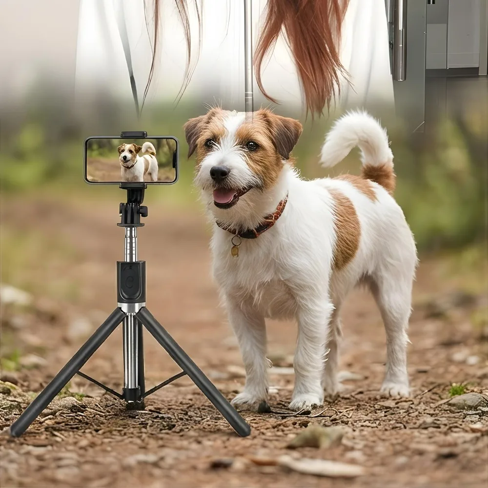 170cm Selfie Stick for Smartphone Reinforced Tripod with Bluetooth Multifunctional Portable CellPhone Tripow with Remote Control thumbnail 5