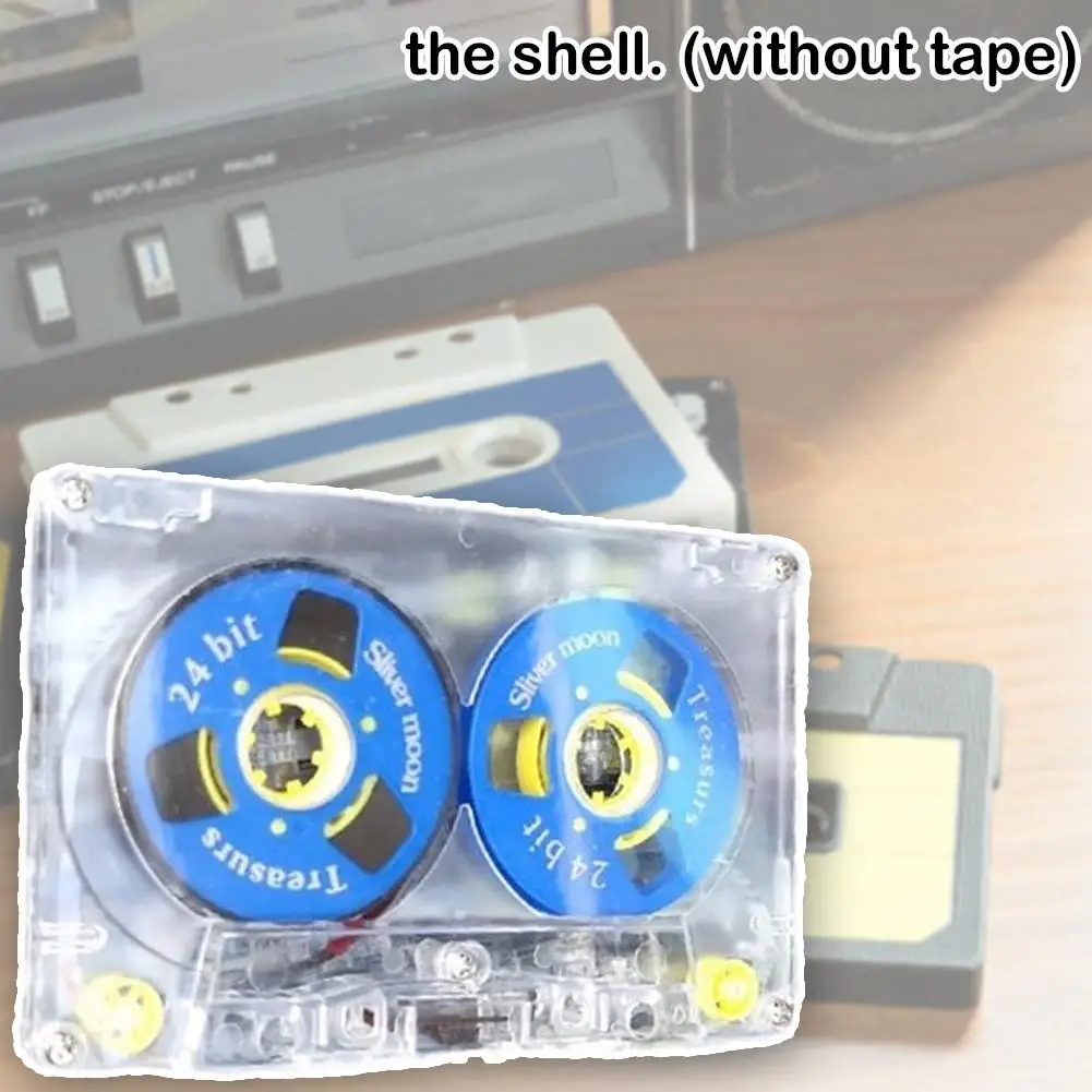 45-minute Blank Tape Blank Audio Cassette Tape Transparent Standard Audio Tape for Recording No Pre-Recorded Small Open Tape thumbnail 6