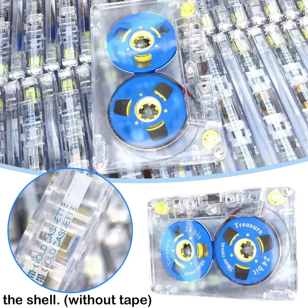 45-minute Blank Tape Blank Audio Cassette Tape Transparent Standard Audio Tape for Recording No Pre-Recorded Small Open Tape thumbnail 3