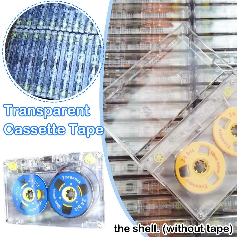 45-minute Blank Tape Blank Audio Cassette Tape Transparent Standard Audio Tape for Recording No Pre-Recorded Small Open Tape thumbnail 4