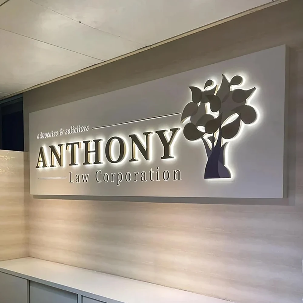 Led Business Logo Backlit Sign Illuminated Signage 3D Metal Letters Commercial Building Sign Trade Show Outdoor House Number thumbnail 6