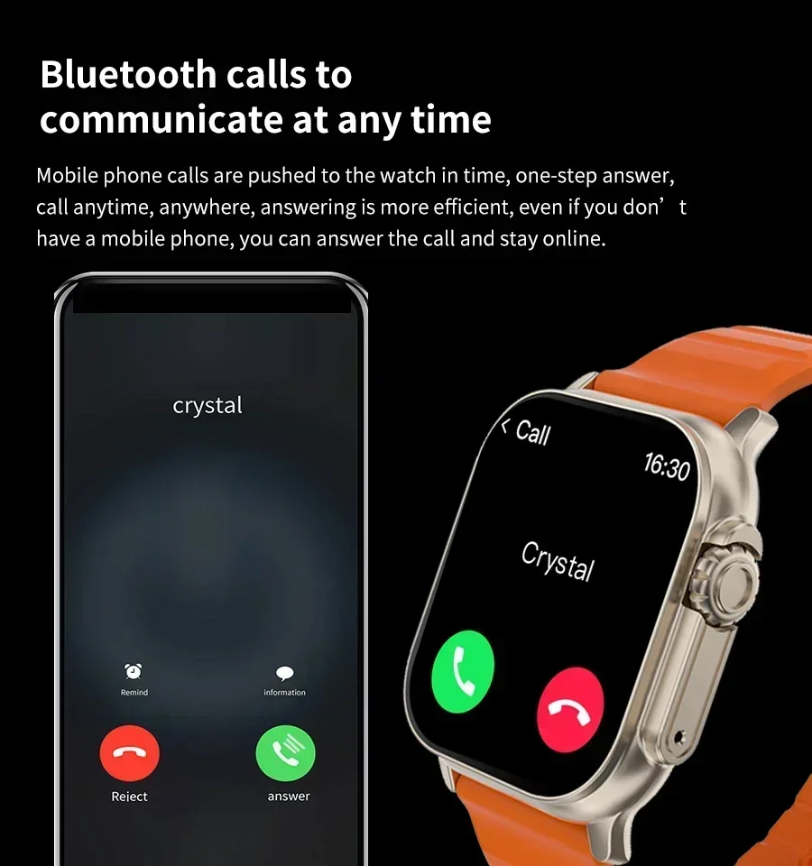 New Watch T900 U2 Smart Watch 49mm 2026 New NFC Men Women GPS Track Bluetooth Call BT Music Games Wireless Charging Smartwatch thumbnail 5