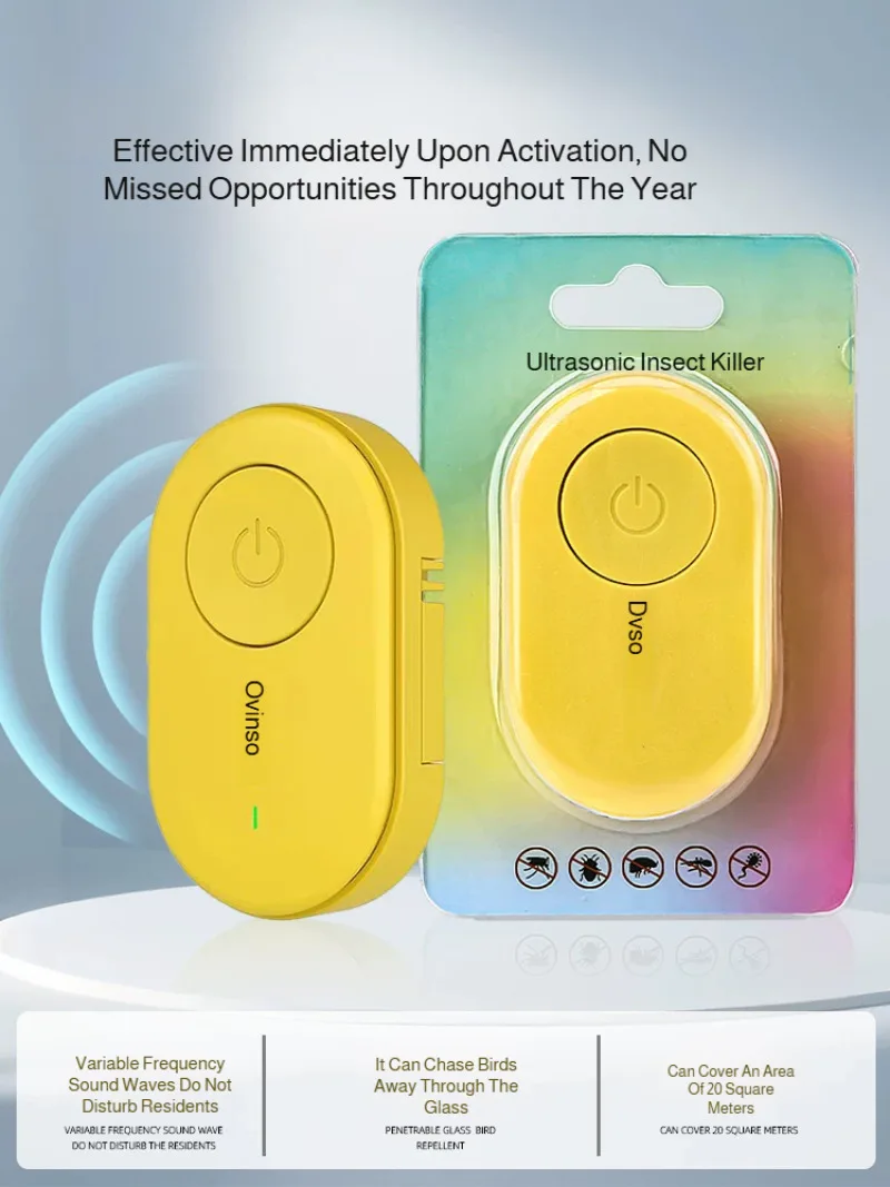 Ultrasonic Automatic Bird Repeller Efficient Garden Bird Deterrent Outdoor Pest Control Device for Home Use thumbnail 4