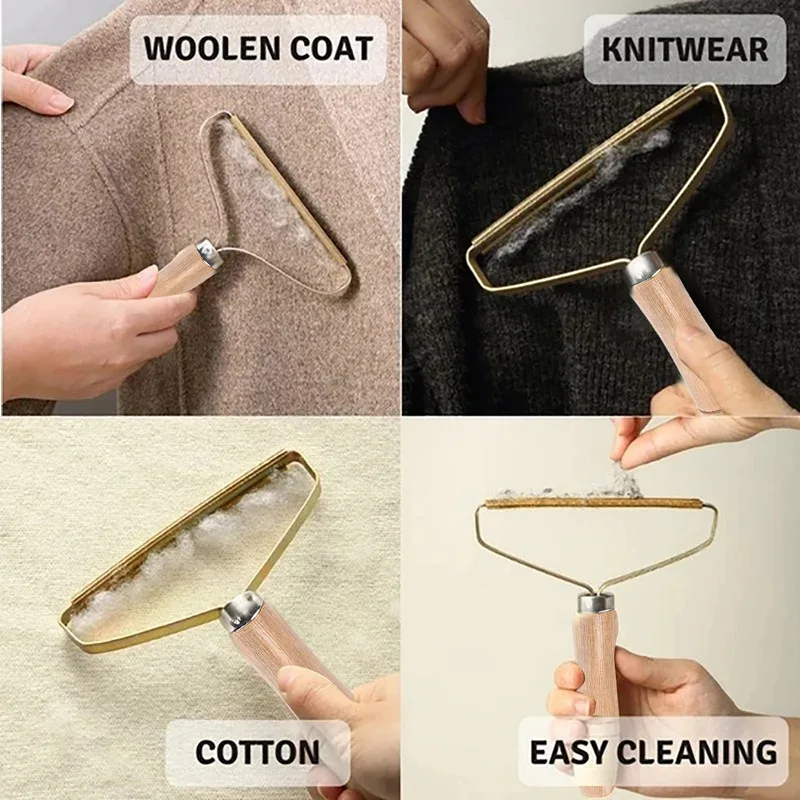 Portable Lint Remover Pet Hair Remover Brush Carpet Wool Coat Clothes Lint Pellet Manual Shaver Removal Scraper Cleaning Tool thumbnail 3