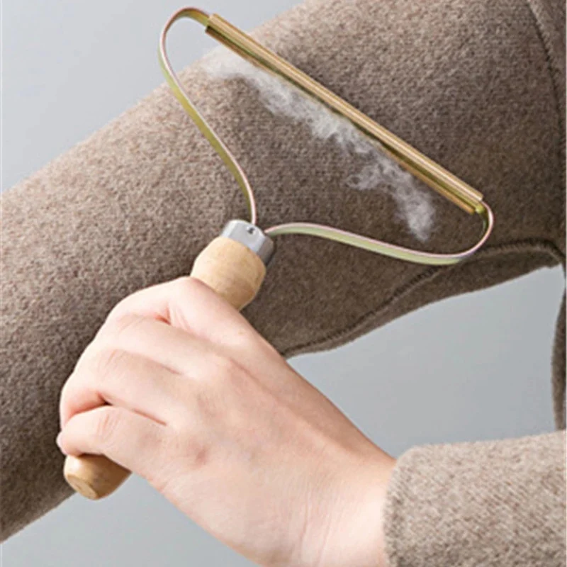 Portable Lint Remover Pet Hair Remover Brush Carpet Wool Coat Clothes Lint Pellet Manual Shaver Removal Scraper Cleaning Tool thumbnail 2