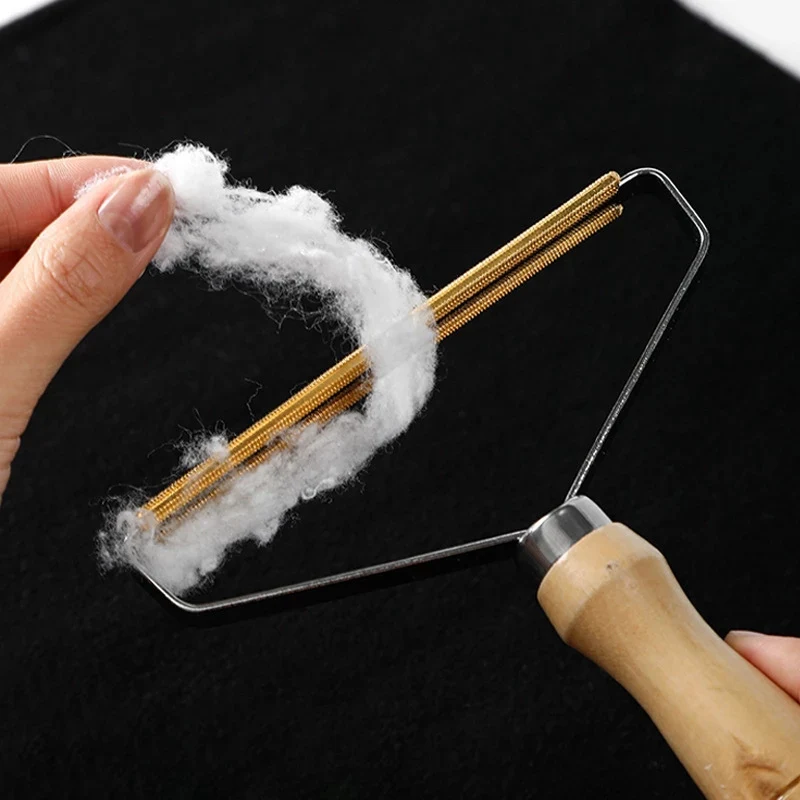 Portable Lint Remover Pet Hair Remover Brush Carpet Wool Coat Clothes Lint Pellet Manual Shaver Removal Scraper Cleaning Tool thumbnail 4