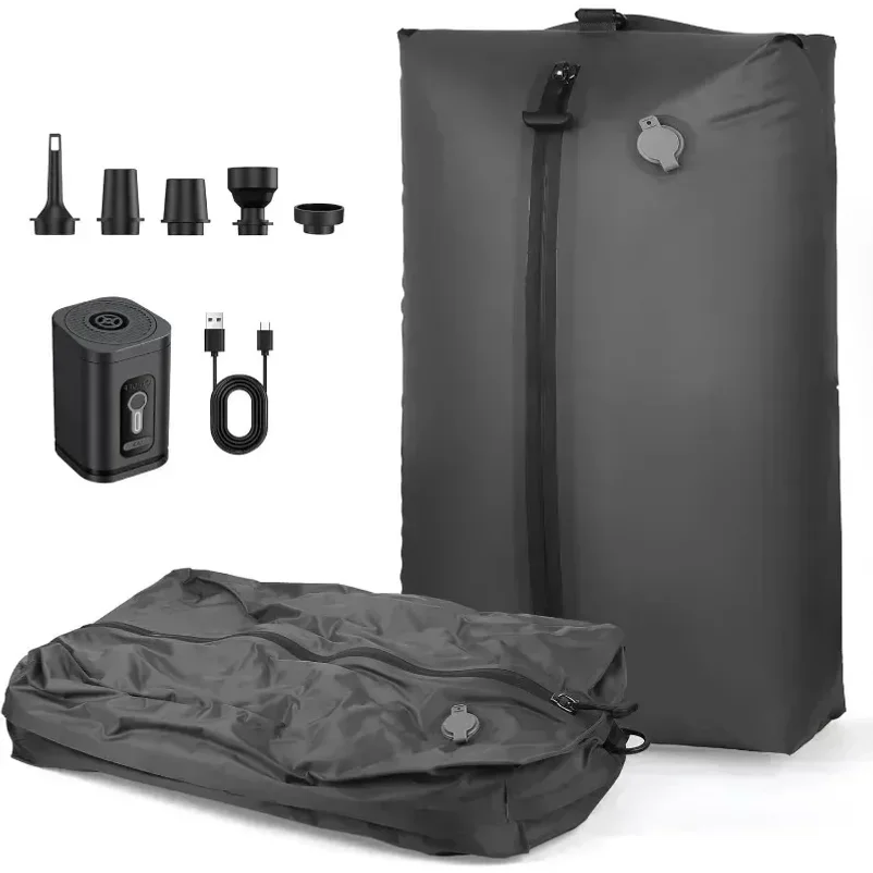 7L Reusable Vacuum Compression Storage Bag with Air Pump Travel Clothes Luggage Organizer Bag