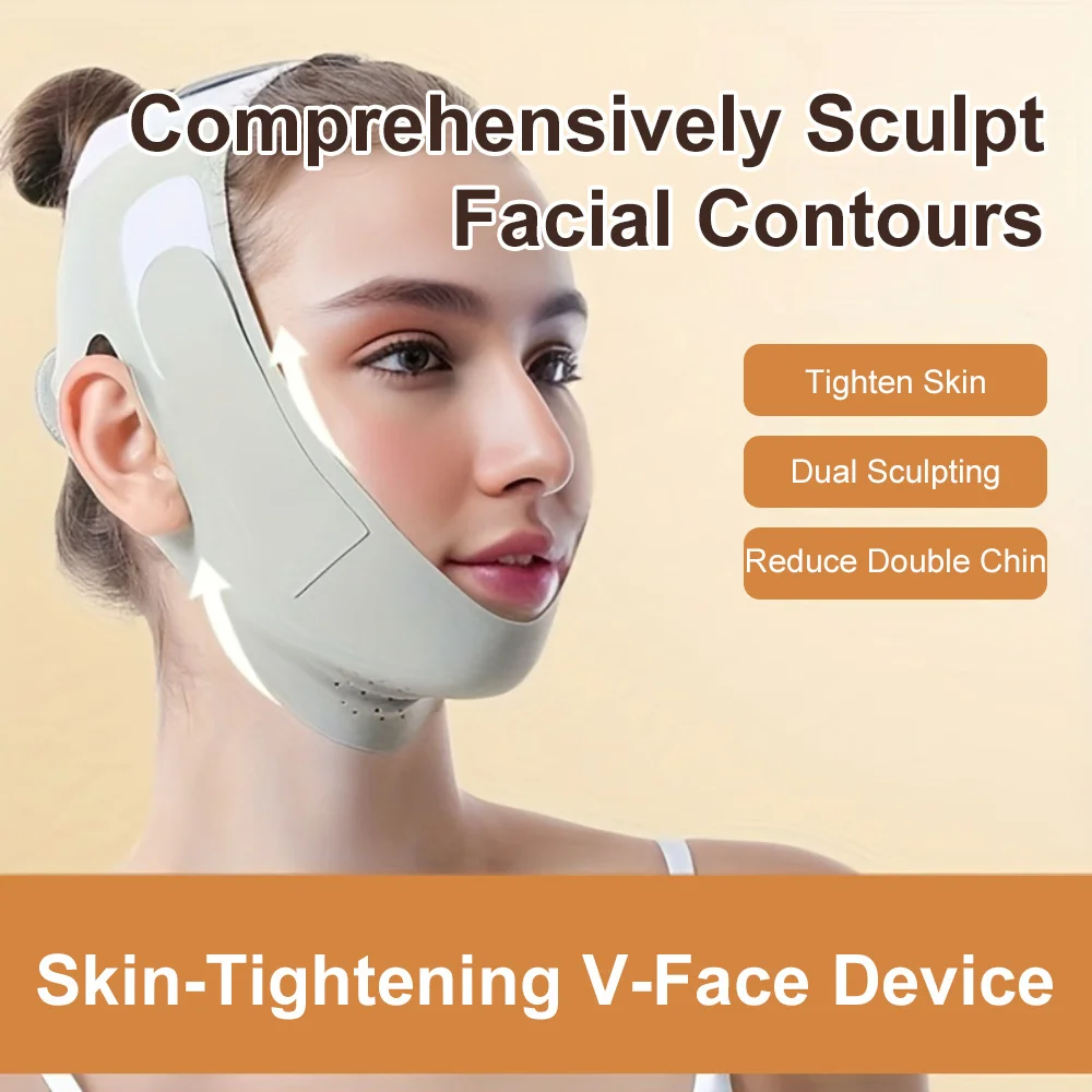 Beauty Face Sculpting Sleep Mask Reusable V Shaper Mask Facial Lifting Anti Wrinkle Strap Band Sleeping Mask Beauty Health Tools thumbnail 2