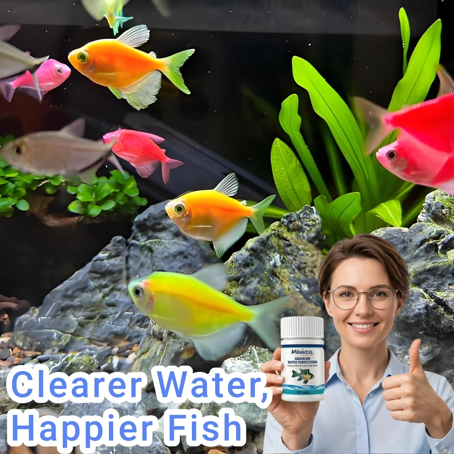 Aquarium Water Purification Tablets Fish Tank Clarifier Rapid Clear Turbidity Clean Ecosystem Care Pet Fish Health Accessories thumbnail 6