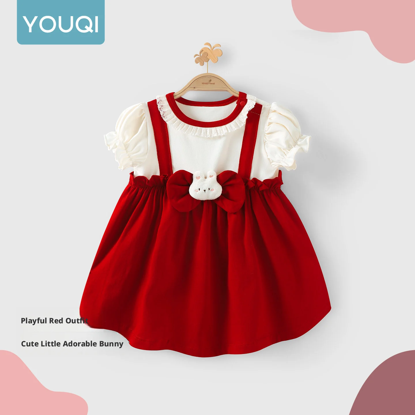 [Youqi] Chinese Summer Dresses for Babies Aged 0-2 Years, Summer Princess Dresses, Very Beautiful Baby Girl Dress thumbnail 2