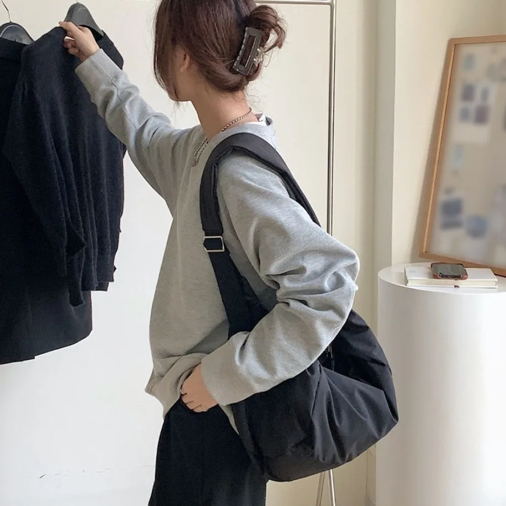 New Large Capacity Down Crossbody Bags Casual Versatile Shoulder Bag Simple Lightweight Travel Messenger Purse for Women Men thumbnail 4