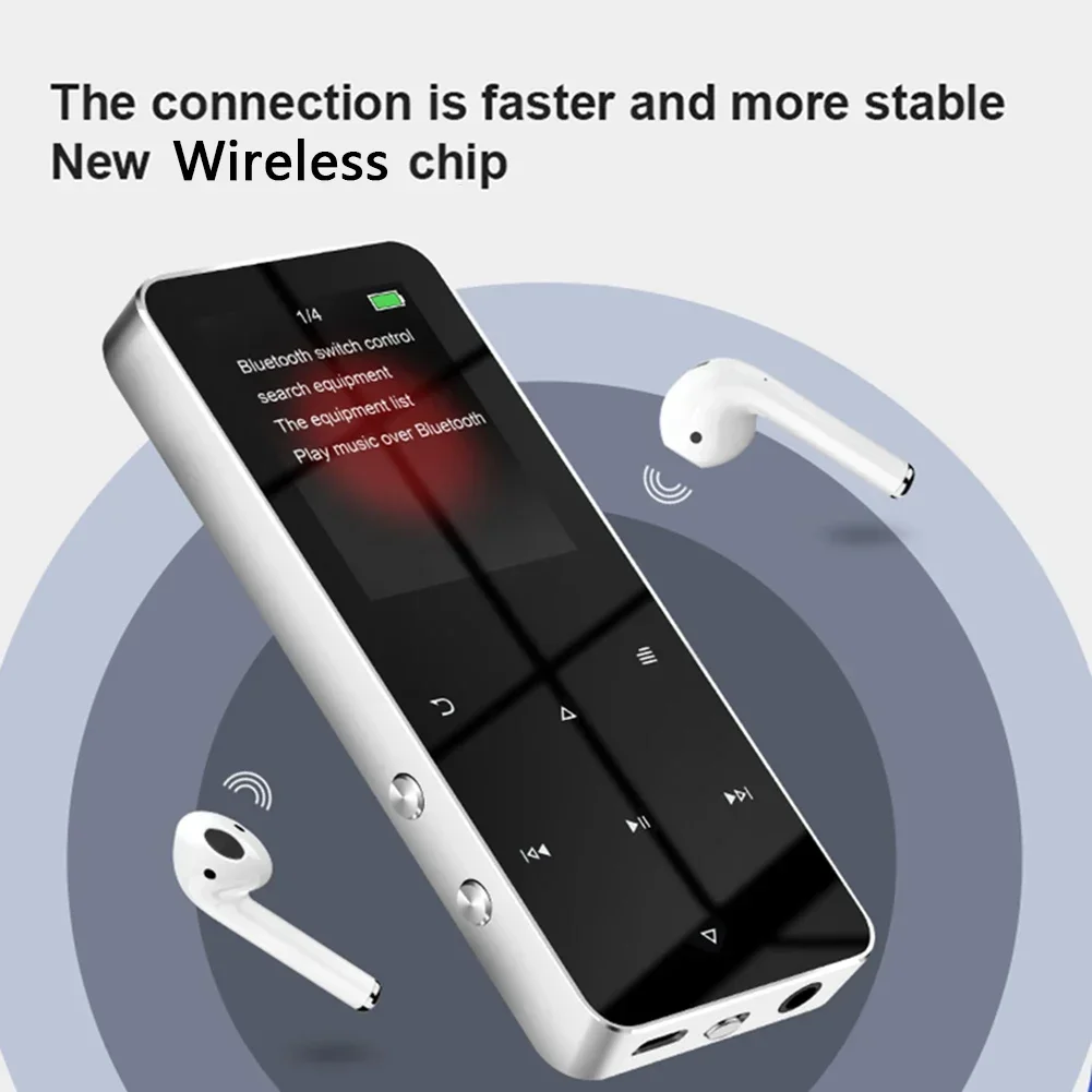 Mp4 1.8 Inch TFT  Video Player USB 2.0 3.5mm Jack Bluetooth-compatible 5.0 MP3 MP4 Player with E-book Recording Built-in Speaker thumbnail 2